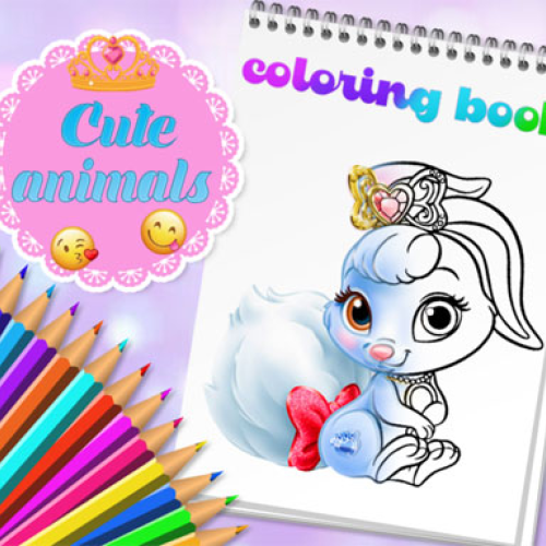 Cute Animals Coloring Book
