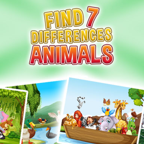Find 7 Differences - Animals