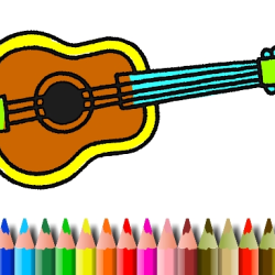 BTS Music Instrument Coloring Book