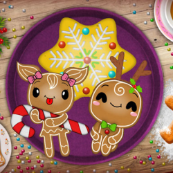 Christmas Gingerbread - Color Me