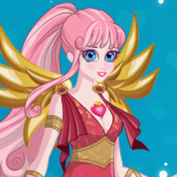 Cute Cupid is preparing for Valentine's Day