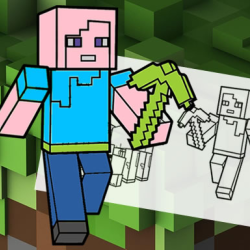 Minecraft Fun Coloring Book