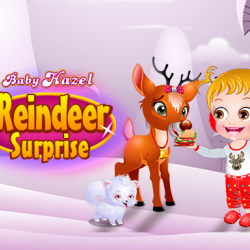 Baby Hazel Reindeer Suprise