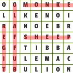 Animals Word Search