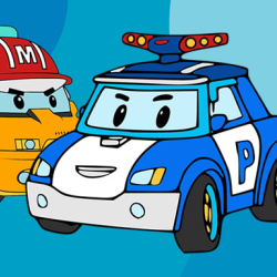 Robocar Poli Coloring Book