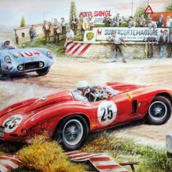 Painting Vintage Cars Jigsaw Puzzle