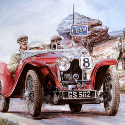 Painting Vintage Cars Jigsaw Puzzle 2