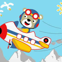 Friendly Airplanes For Kids Coloring