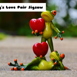 Frog's Love Pair Jigsaw
