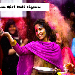 Indian Girl Holi Jigsaw