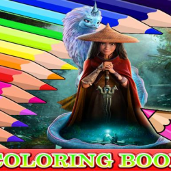 Coloring Book for Raya And The Last Dragon