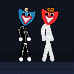 Stickman Huggy Spooky Holiday