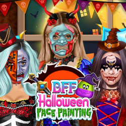 BFF Halloween Face Painting