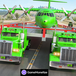 Us army car transport truck