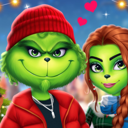 The Grench Couple Holiday Dress up