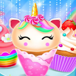 Unicorn Mermaid Cupcake Cooking Design