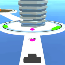 Shoot 3D BALL-Hit Twisty Stack