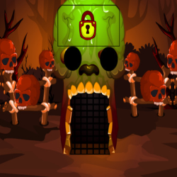 Brown Skull Forest Escape