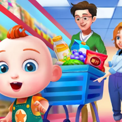 Cute Family Shopping