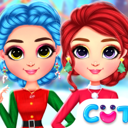 Rainbow Girls Christmas Outfits