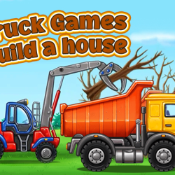 Truck games - build a house