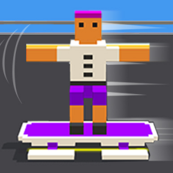Blocky Skater Rush