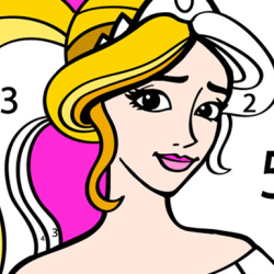 Princess Coloring By Number